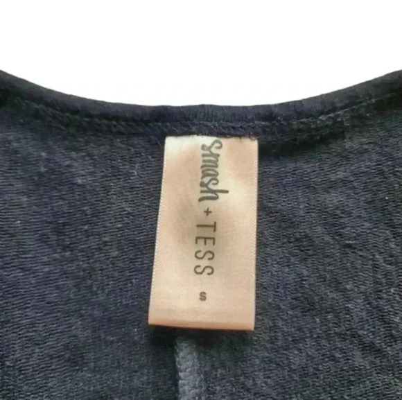 Smash + Tess Perfect V Long Sleeve Top Midnight Black Bamboo Women's size Small - Picture 6 of 10